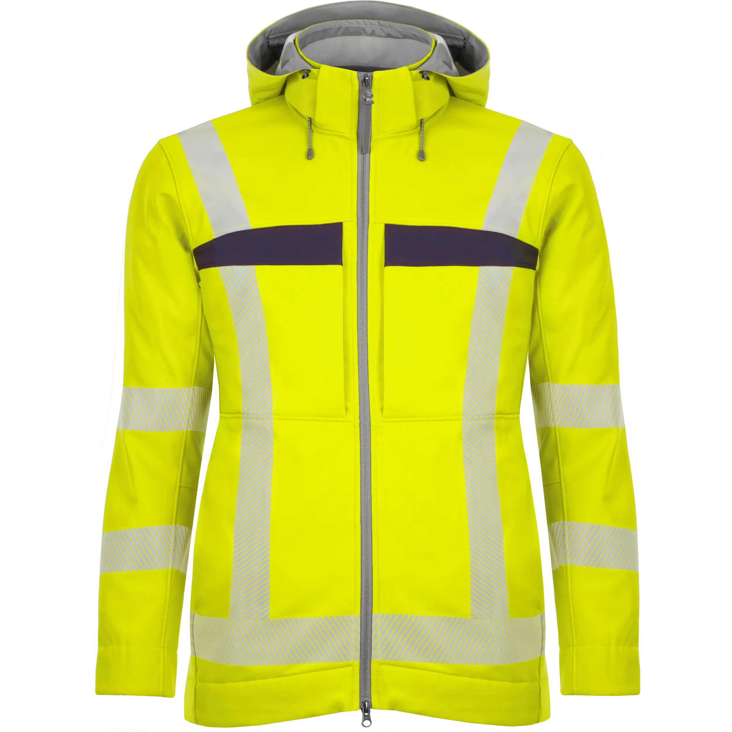 Hybrid-Softshelljacke "Allround-Warnschutz" – wasserdicht & atmungsaktiv