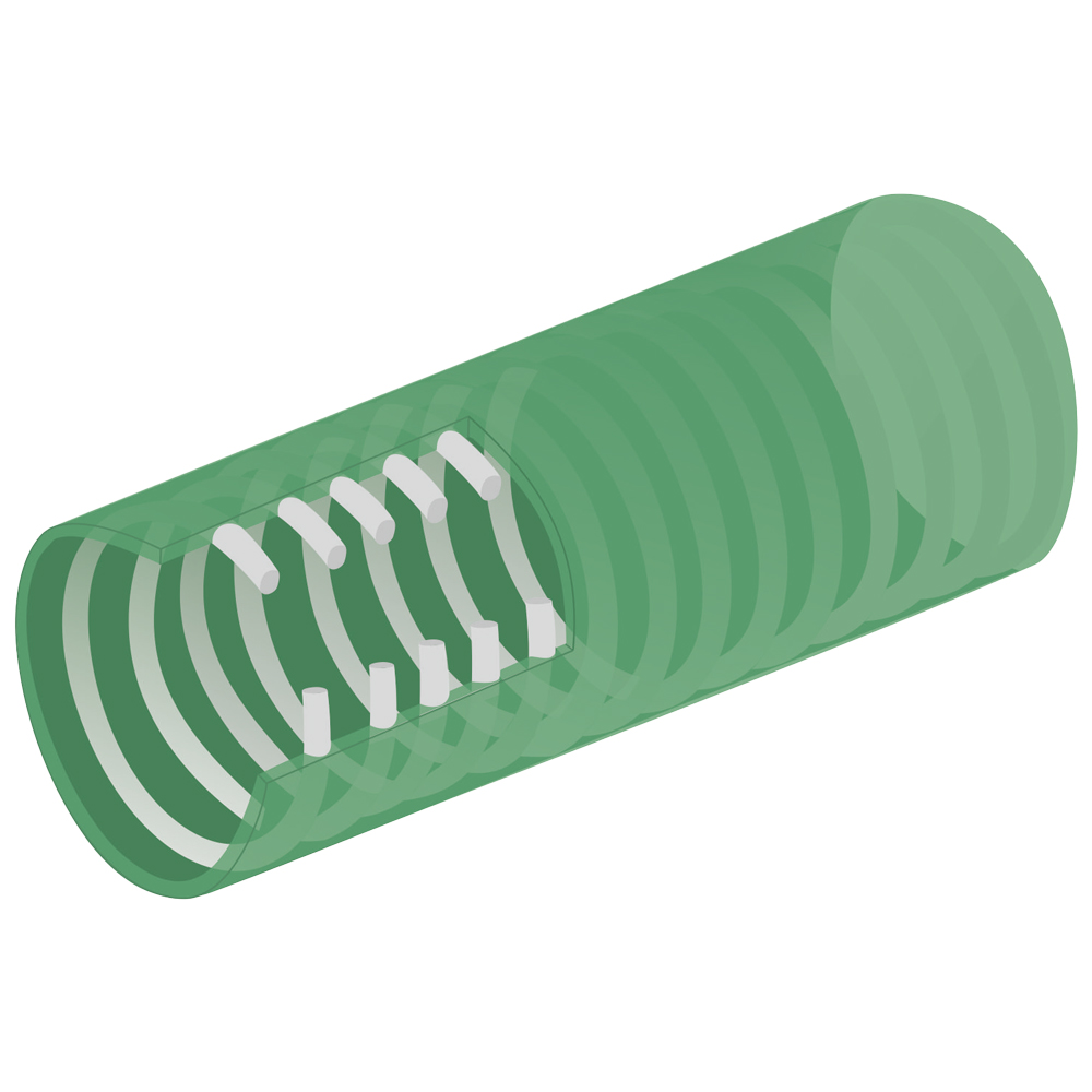 PVC-Spiralschlauch Saug/Druck Meter 19 x 2,6 mm