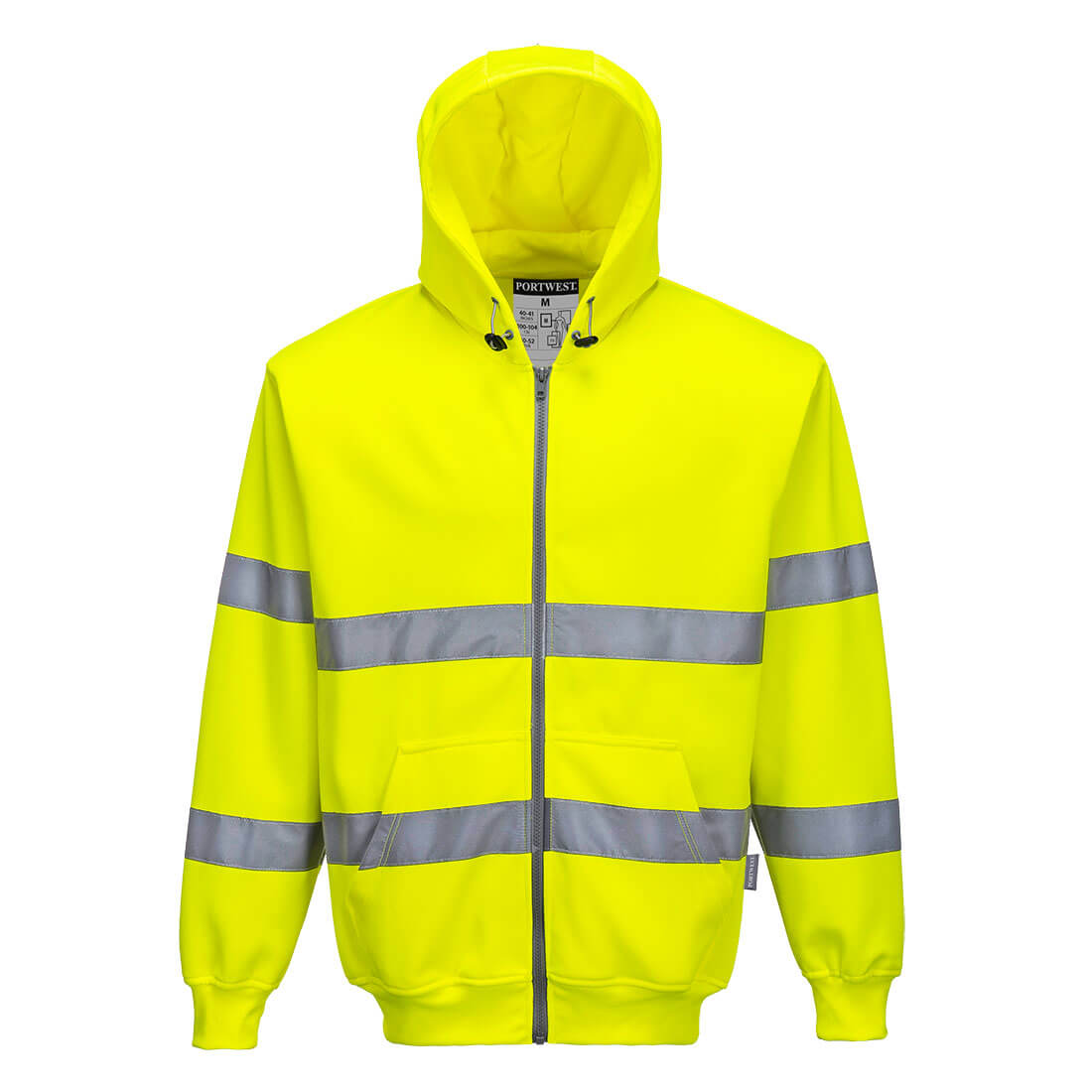 Hi-Vis Kapuzen Sweatjacke