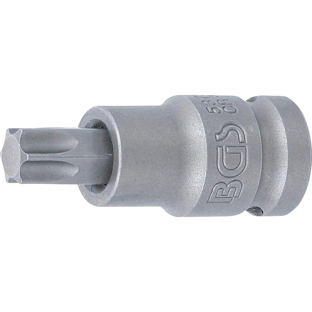 Kraft-Bit-Einsatz, Länge 55 mm, Antrieb Innenvierkant 12,5 mm (1/2"), T-Profil (für Torx) T55