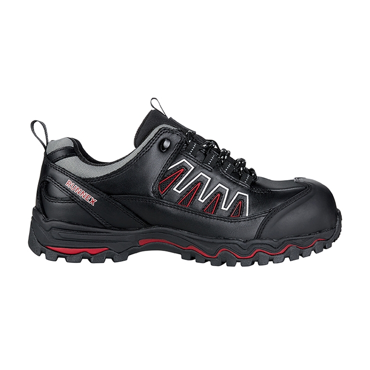 RUNNEX® S3S-Sicherheitshalbschuhe LightStar schwarz/rot