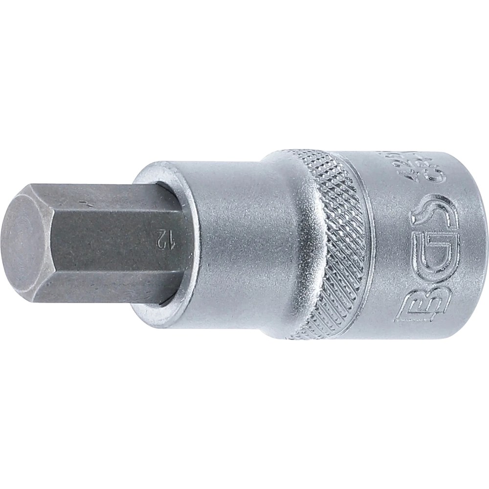 Bit-Einsatz, Antrieb Innenvierkant 12,5 mm (1/2"), Innensechskant 12 mm
