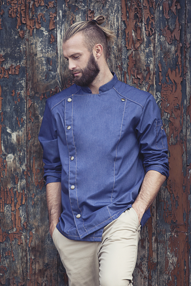 Kochjacke Jeans-Style