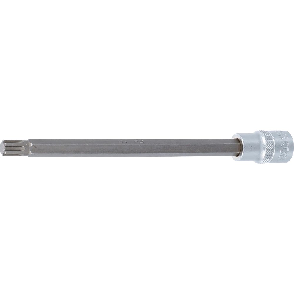 Bit-Einsatz, Länge 200 mm, Antrieb Innenvierkant 12,5 mm (1/2"), Keil-Profil (für RIBE) M10