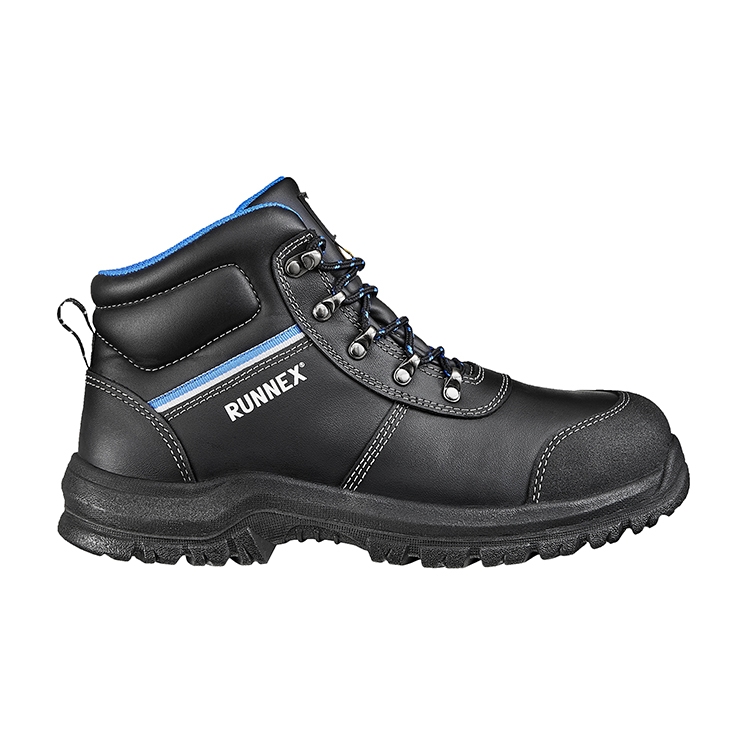 RUNNEX® S3S ESD-Sicherheitsschnürstiefel TeamStar schwarz/blau