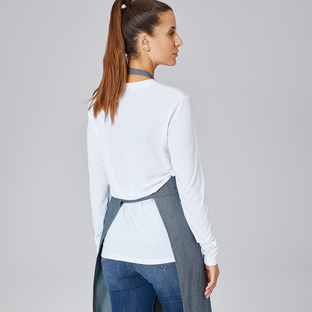 Latzschürze im Jeanslook navy