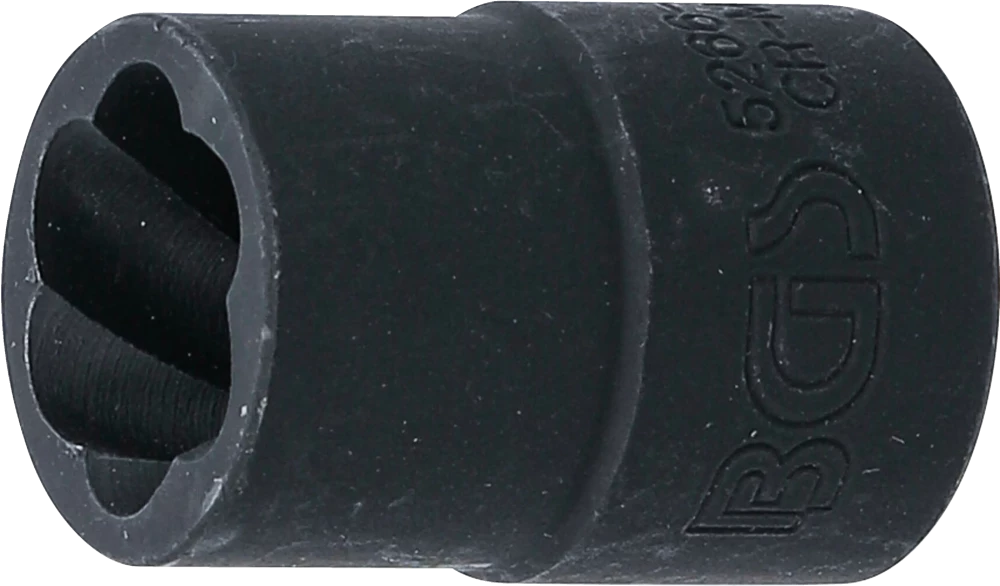 Spiral-Profil-Steckschlüssel-Einsatz / Schraubenausdreher, Antrieb Innenvierkant 12,5 mm (1/2"), SW 15 mm