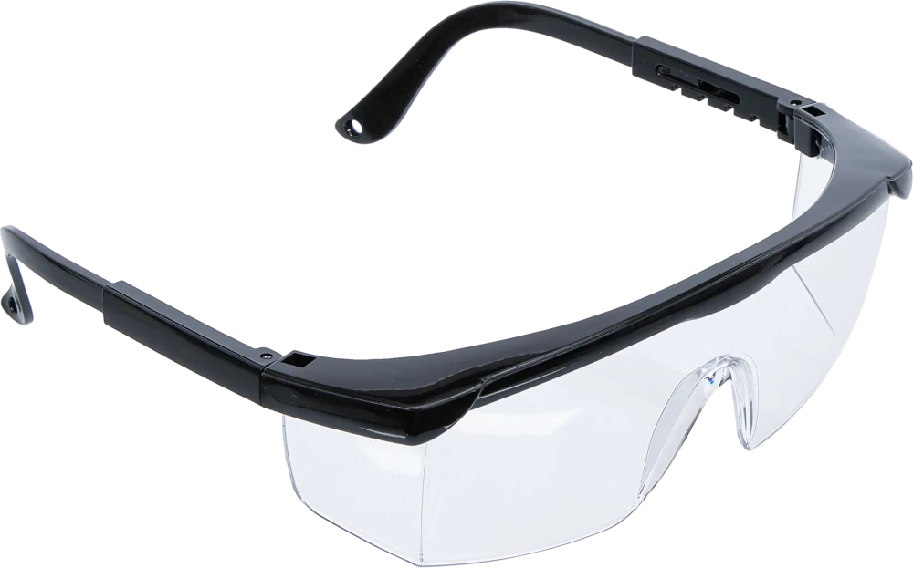 Schutzbrille mit verstellbarem Bügel, transparent