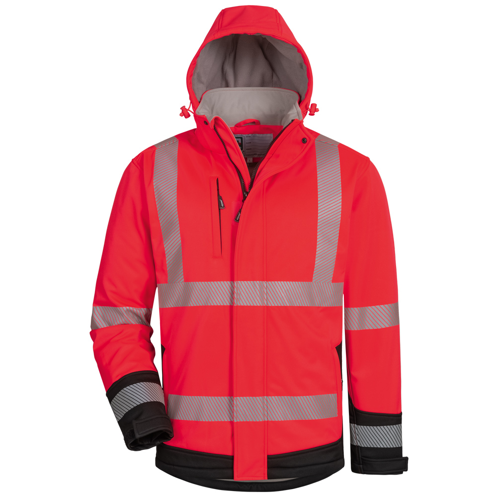 Wattierte Warnschutz-Softshelljacke Kaleb