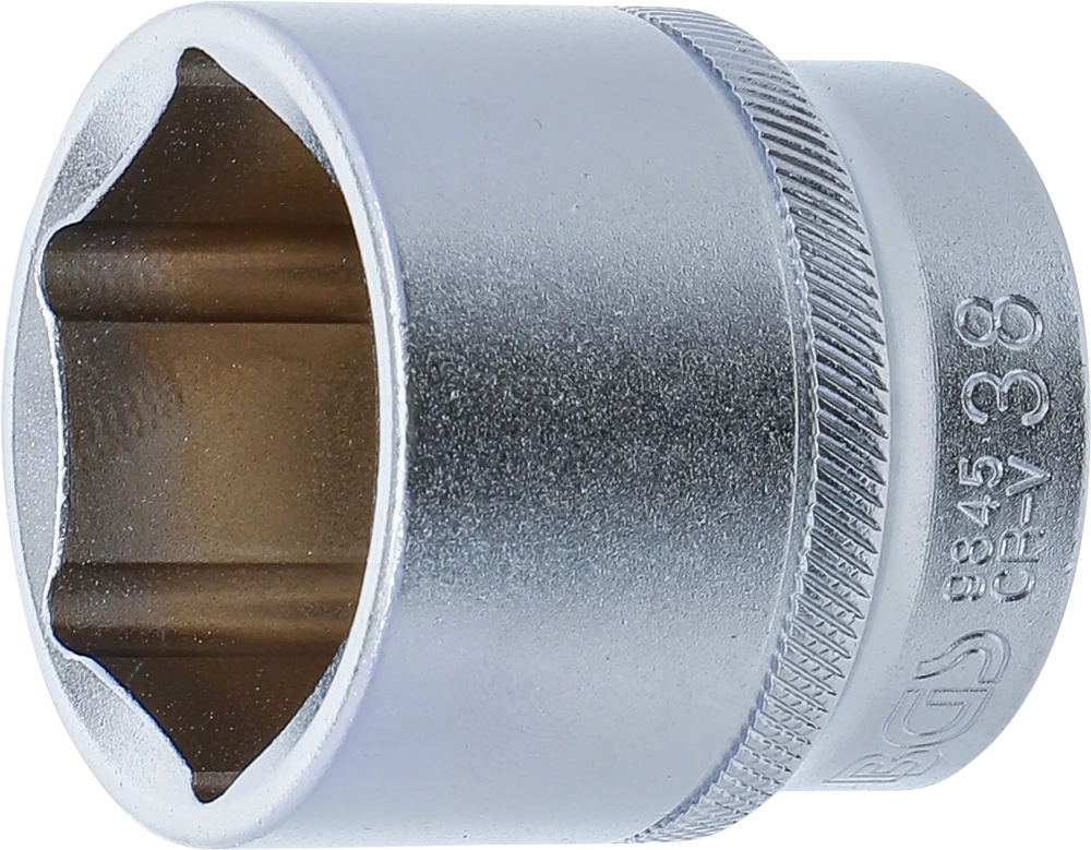 Steckschlüssel-Einsatz Sechskant, Antrieb Innenvierkant 12,5 mm (1/2"), SW 38 mm