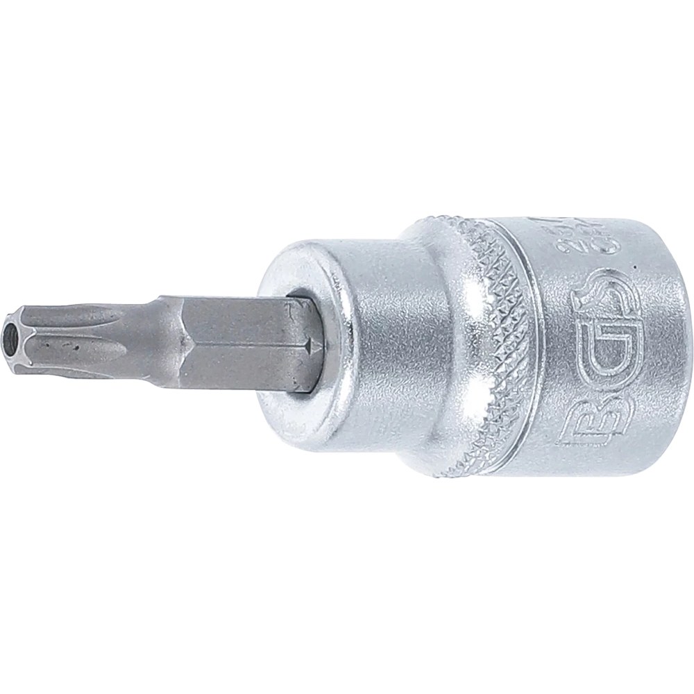 Bit-Einsatz, Antrieb Innenvierkant 10 mm (3/8"), T-Profil (für Torx) mit Bohrung T27
