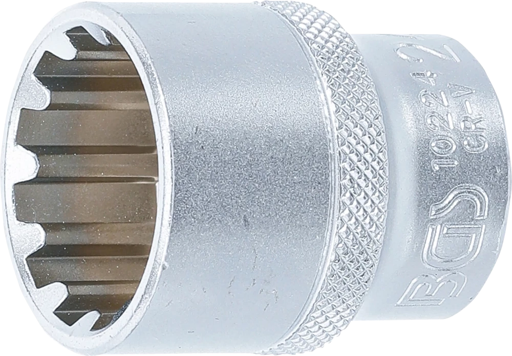 Steckschlüssel-Einsatz Gear Lock, Antrieb Innenvierkant 12,5 mm (1/2"), SW 24 mm