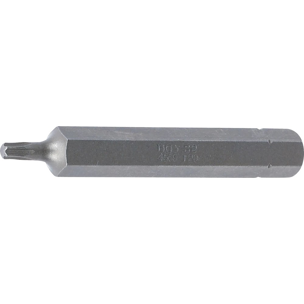 Bit, Länge 75 mm, Antrieb Außensechskant 10 mm (3/8"), T-Profil (für Torx) T20