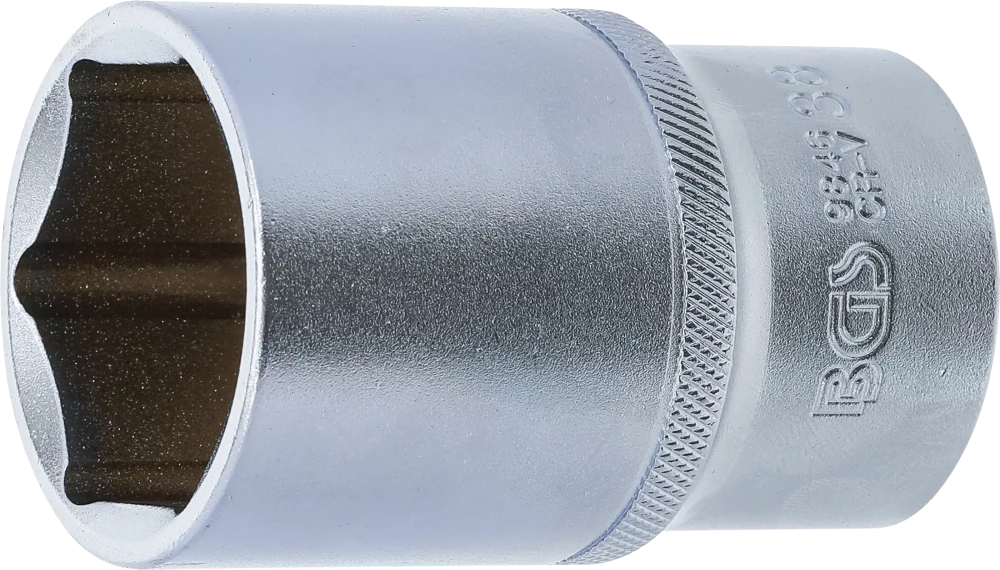 Steckschlüssel-Einsatz Sechskant, tief, Antrieb Innenvierkant 12,5 mm (1/2"), SW 38 mm