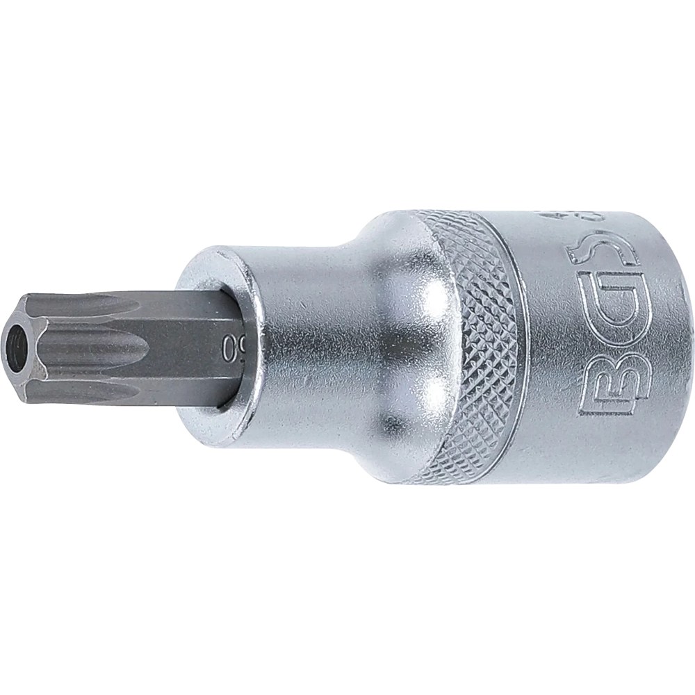 Bit-Einsatz, Antrieb Innenvierkant 12,5 mm (1/2"), T-Profil (für Torx) mit Bohrung T50