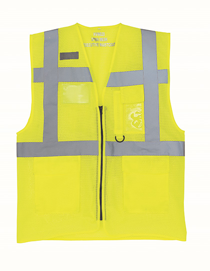 Weste – Hi-Vis Top Cool Recycled Open Mesh Executive Waistcoat