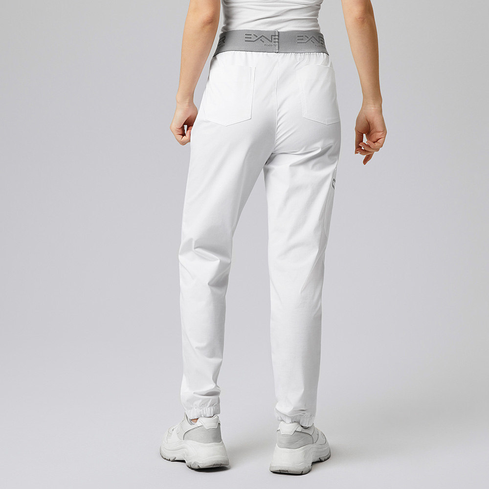 Schlupfhose mit Comfort-Gummizug, weiß