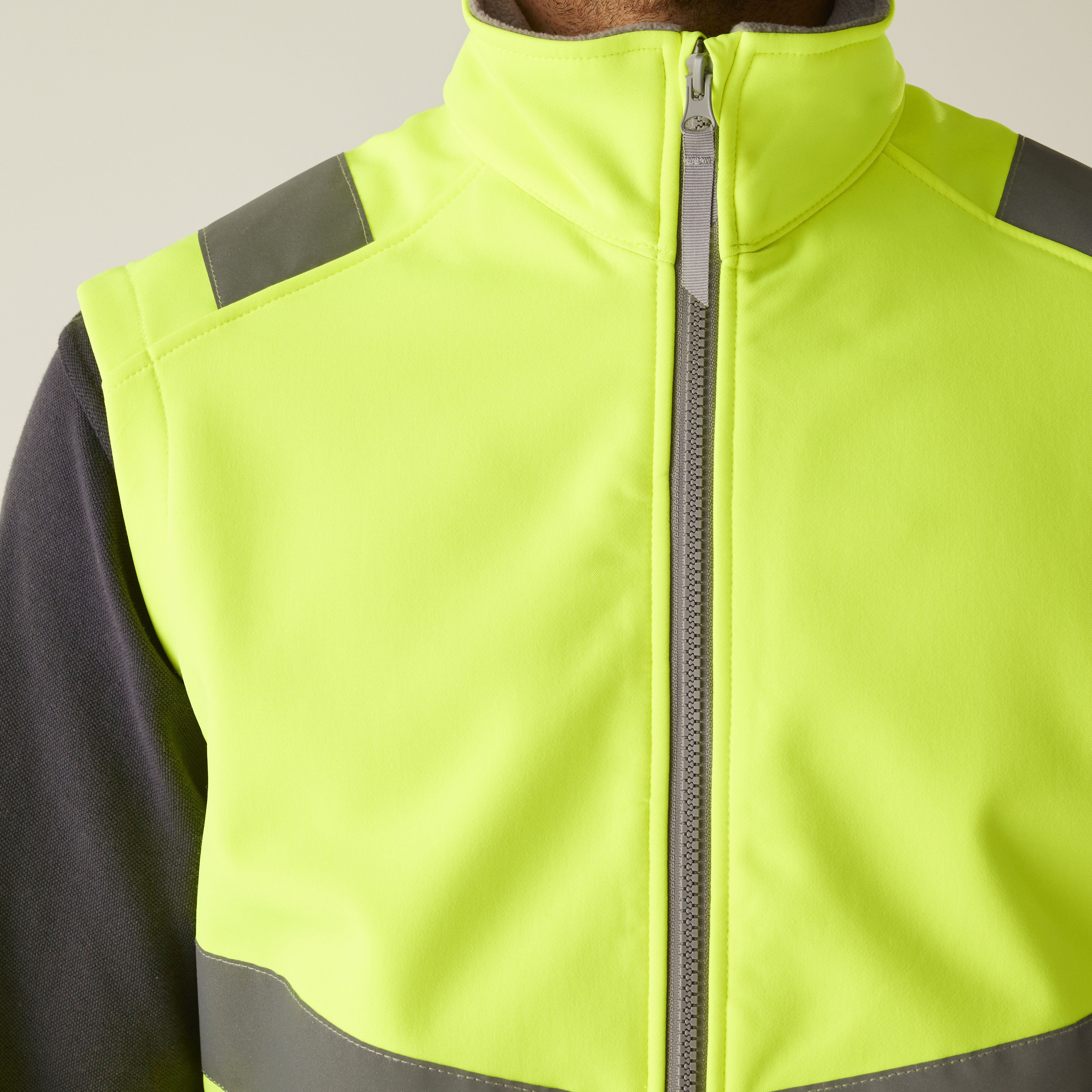 Hi-Vis Pro Contract Ablaze Softshell Bodywarmer