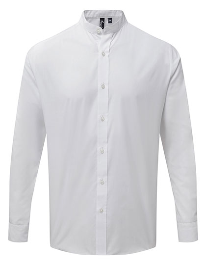 Hemd – Men´s Banded Collar Grandad Long Sleeve Shirt
