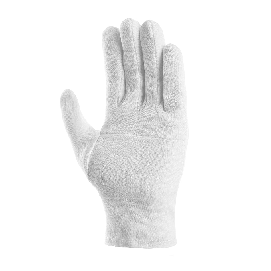 teXXor® Baumwolltrikot-Handschuhe SCHWER mit Schichtel weiß gebleicht