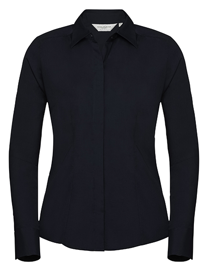 Bluse – Ladies' Long Sleeve Fitted Polycotton Poplin Shirt