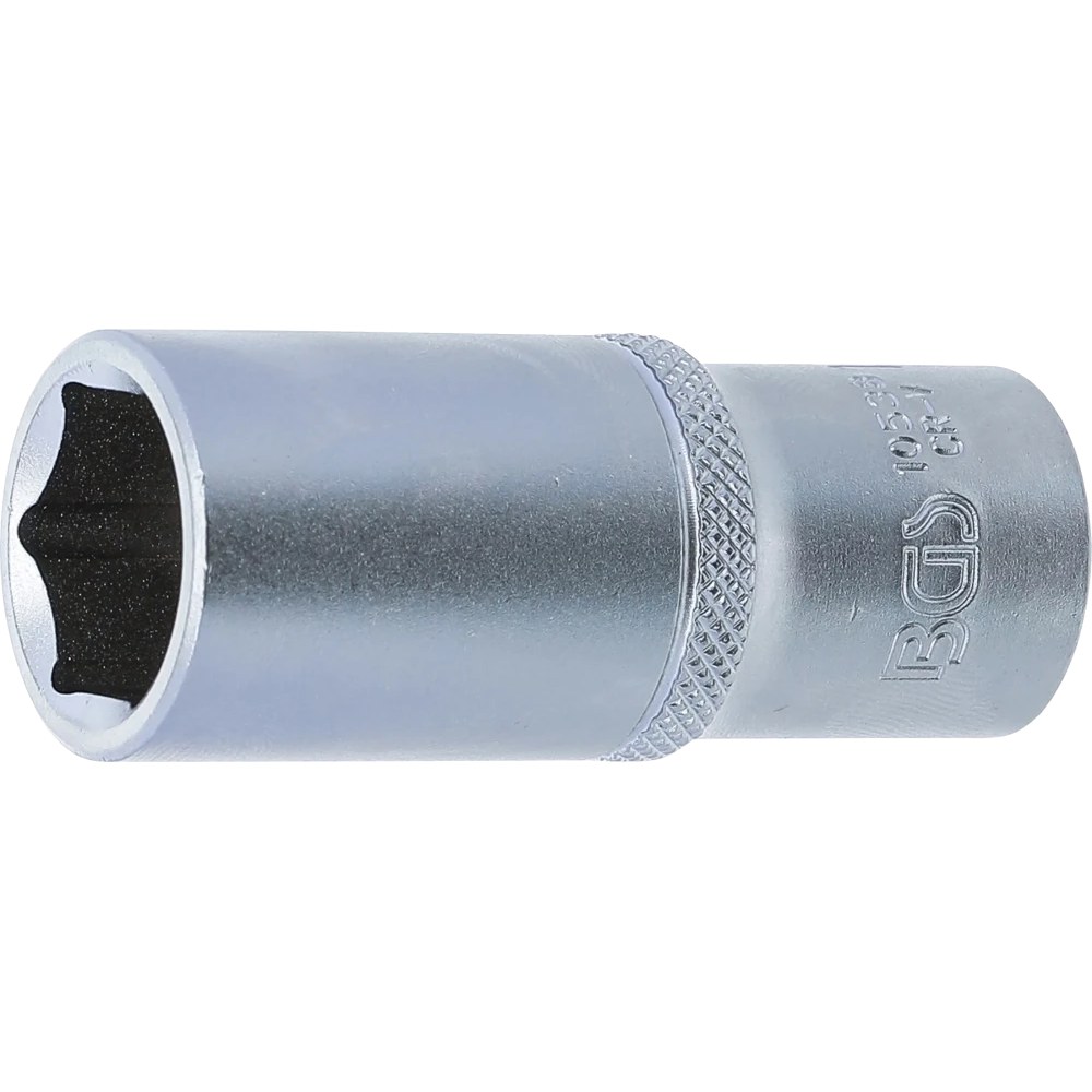 Steckschlüssel-Einsatz Sechskant, tief, Antrieb Innenvierkant 10 mm (3/8"), SW 18 mm