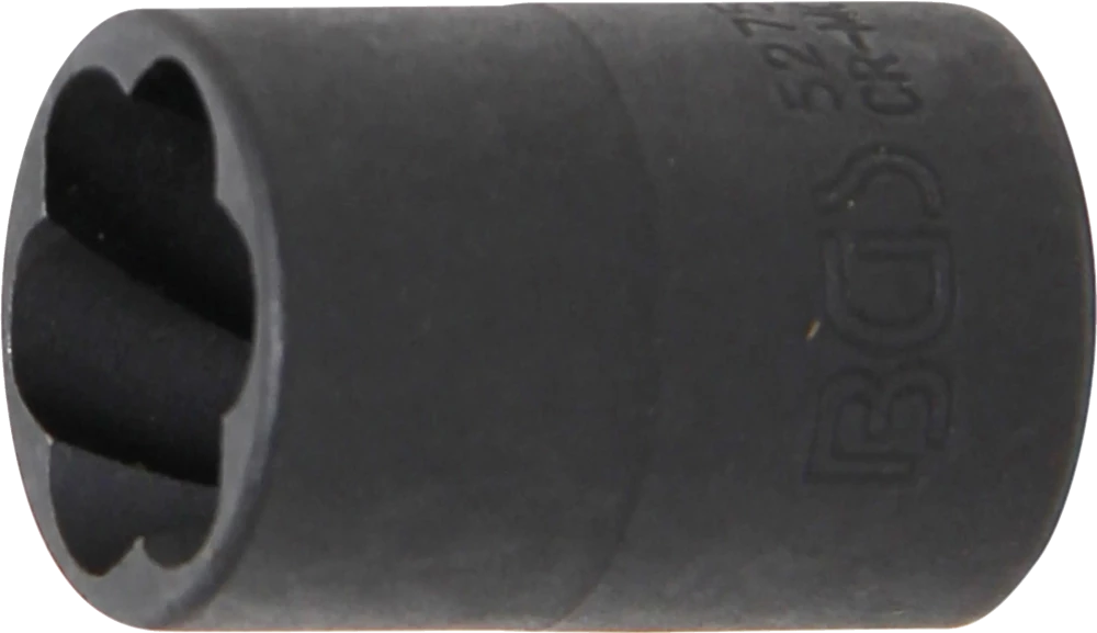 Spiral-Profil-Steckschlüssel-Einsatz / Schraubenausdreher, Antrieb Innenvierkant 10 mm (3/8"), SW 15 mm