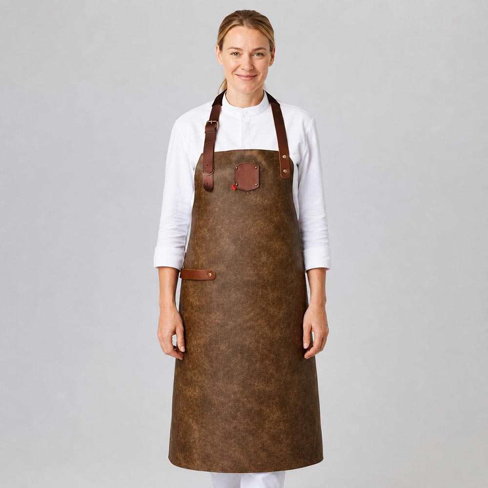 Leder-Latzschürze B 60 x L 82 cm