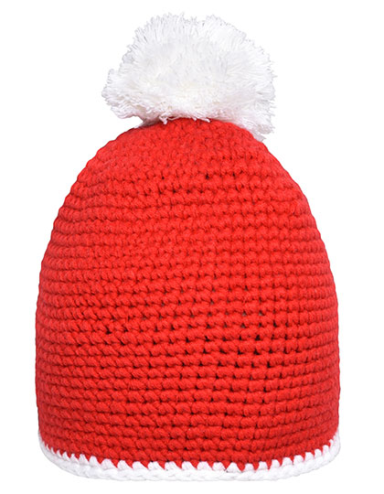 Mütze – Pompon Hat With Contrast Stripe