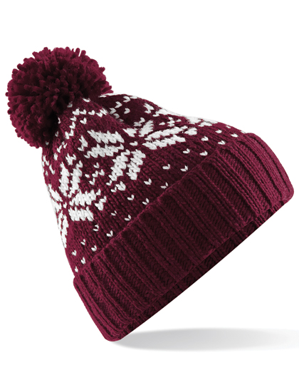 Fair Isle Snowstar Beanie