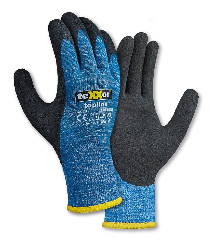 teXXor® Winterhandschuhe blau/schwarz