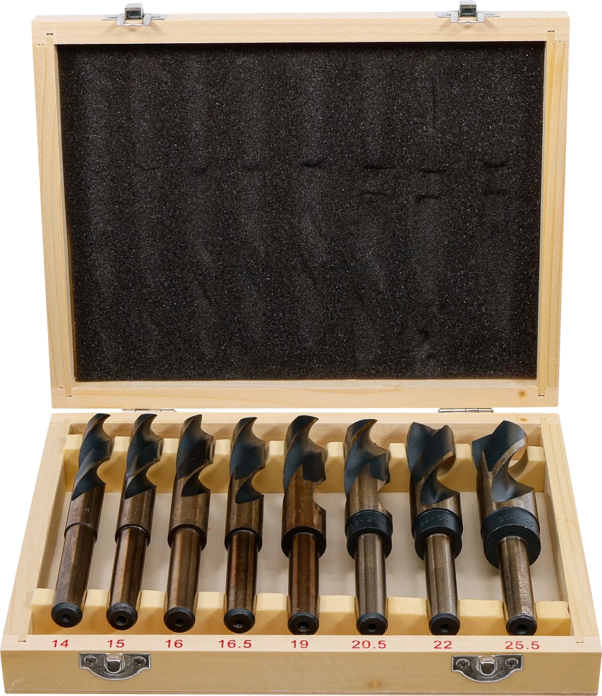 HSS-Bohrer-Satz, 14 - 25,5 mm, 8-tlg.