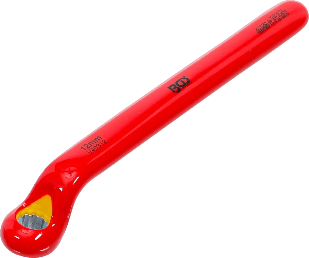 VDE-Einringschlüssel, tief gekröpft, SW 12 mm