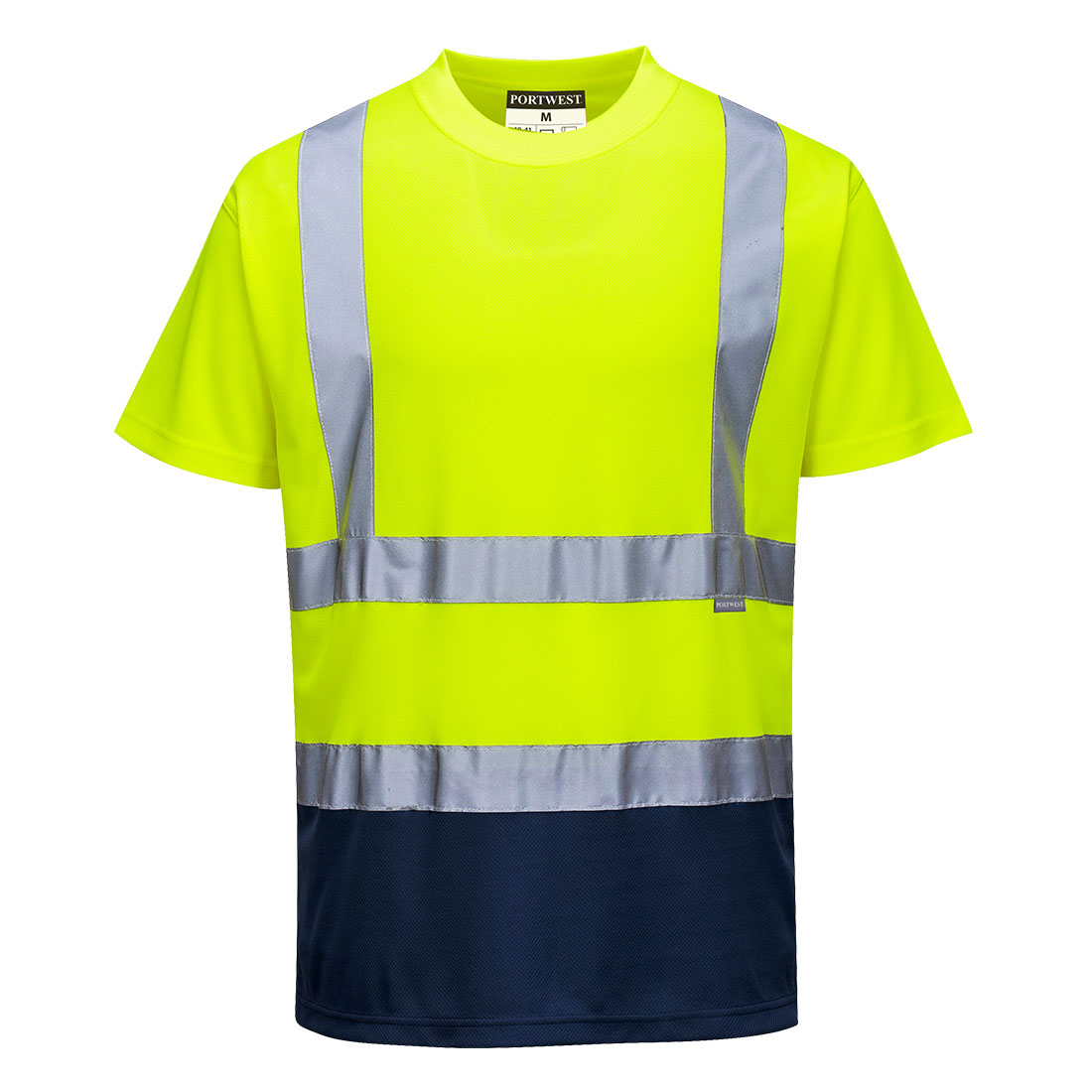 Hi-Vis Kontrast T-Shirt kurzarm