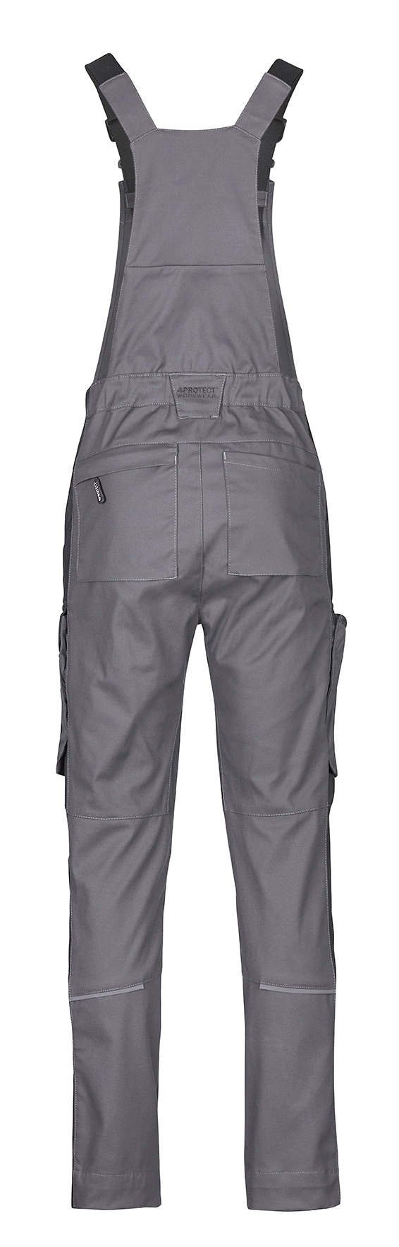 4PROTECT® Workwear Latzhose grau/schwarz