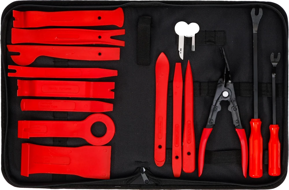 Verkleidungs-Demontagekeil- und Zierleistenkeile-Satz, verschiedene Formen, 19-tlg.