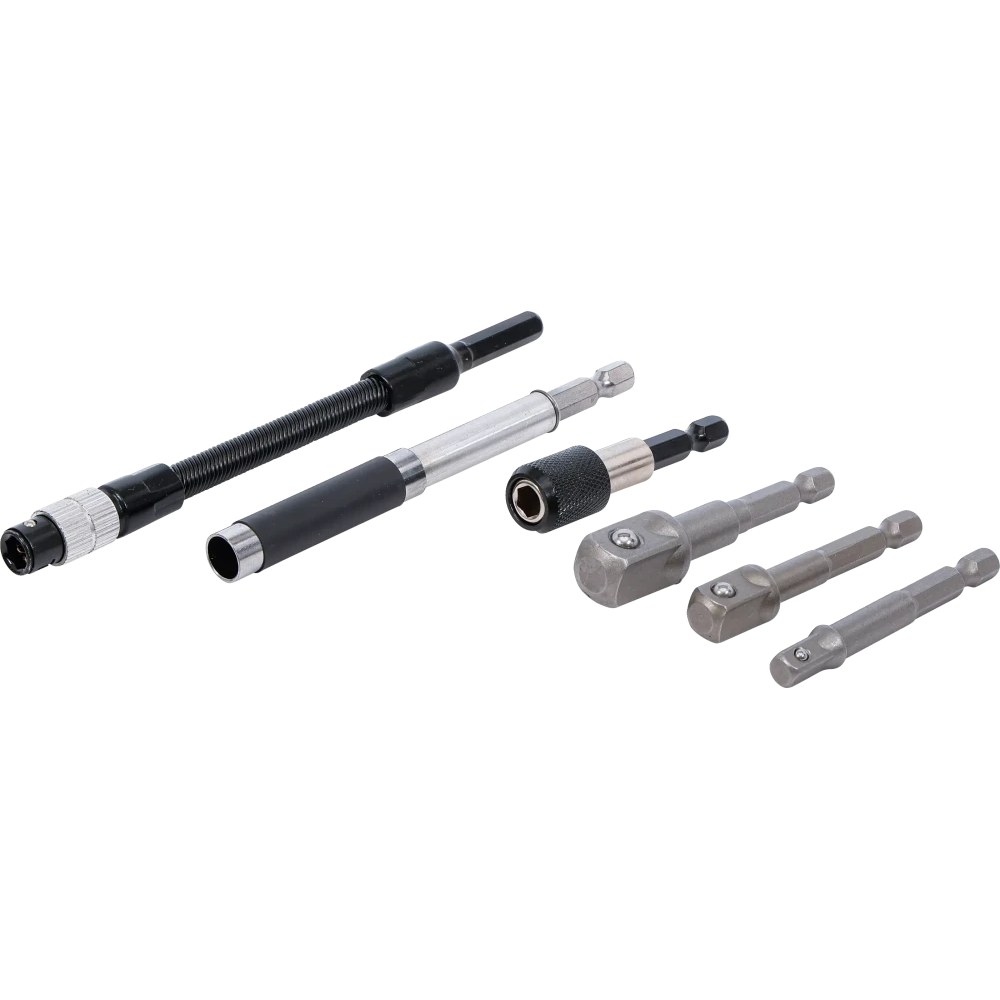 Adapter- und Verlängerungs-Set, für Bohrmaschinen, 6-tlg.