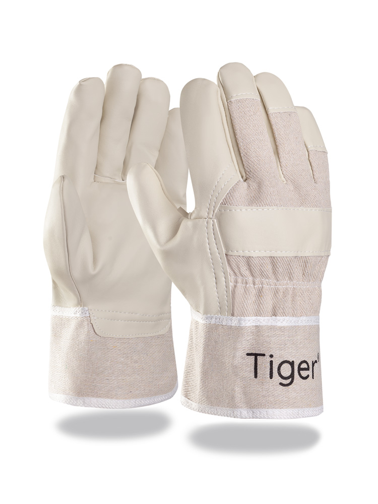 Tiger® | PU-Handschuh | Baumwollrücken und -stulpe | Gr. 10