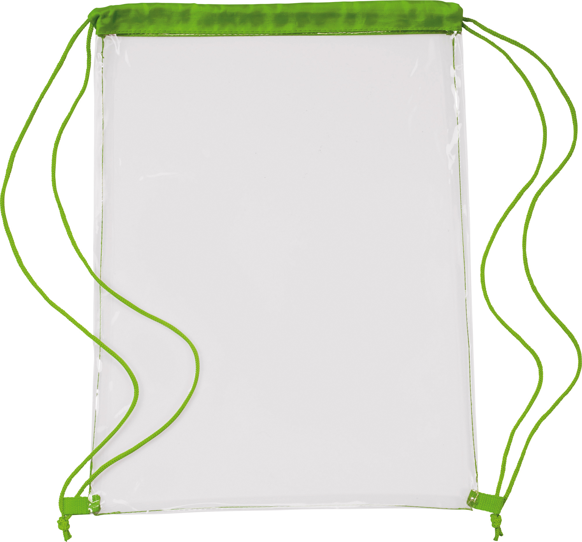 Tasche – Transparent PVC Drawstring Backpack
