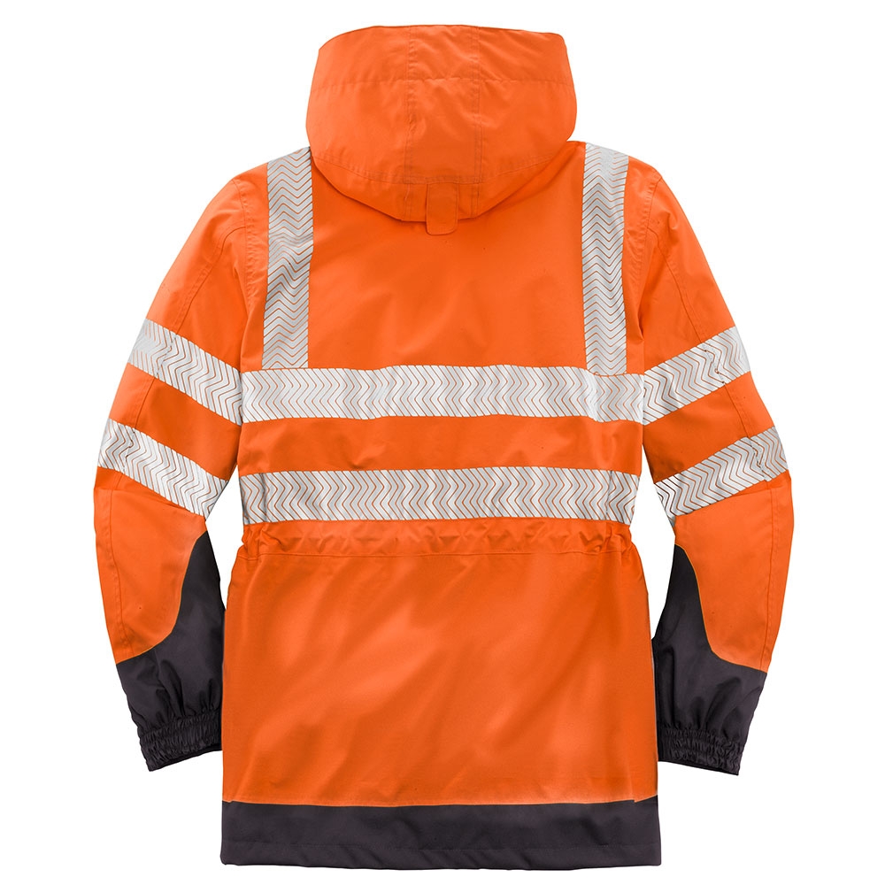 4PROTECT® Warn-Wetterschutz-Jacke TAMPA leuchtorange/grau