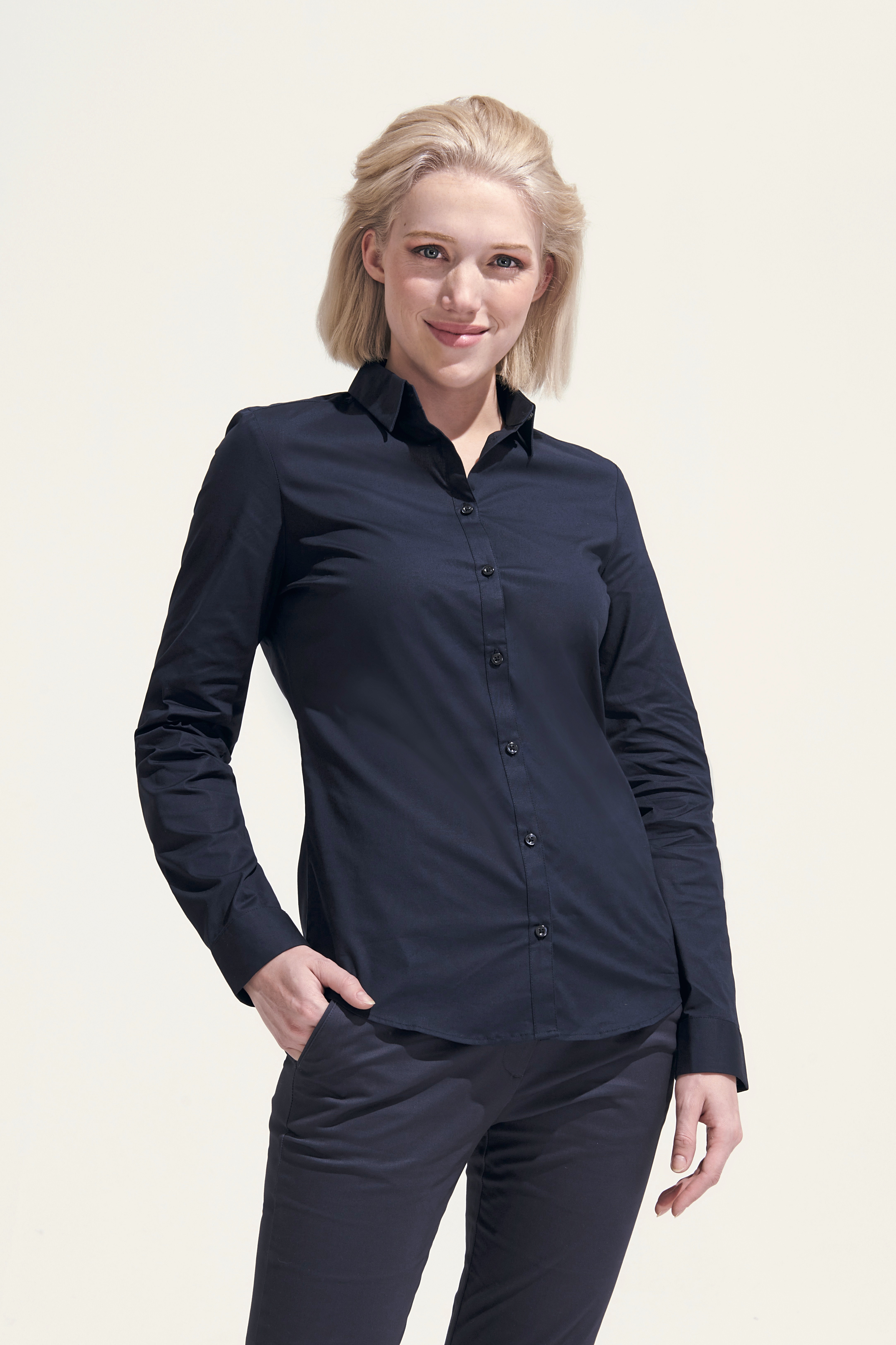 Bluse – Women´s Long Sleeve Stretch Shirt Blake