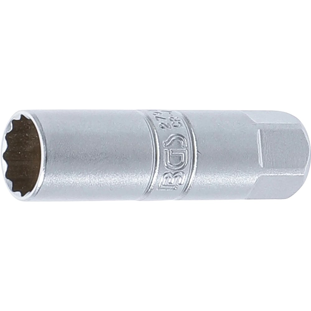 Zündkerzen-Einsatz Zwölfkant, Antrieb Innenvierkant 10 mm (3/8"), SW 14 mm