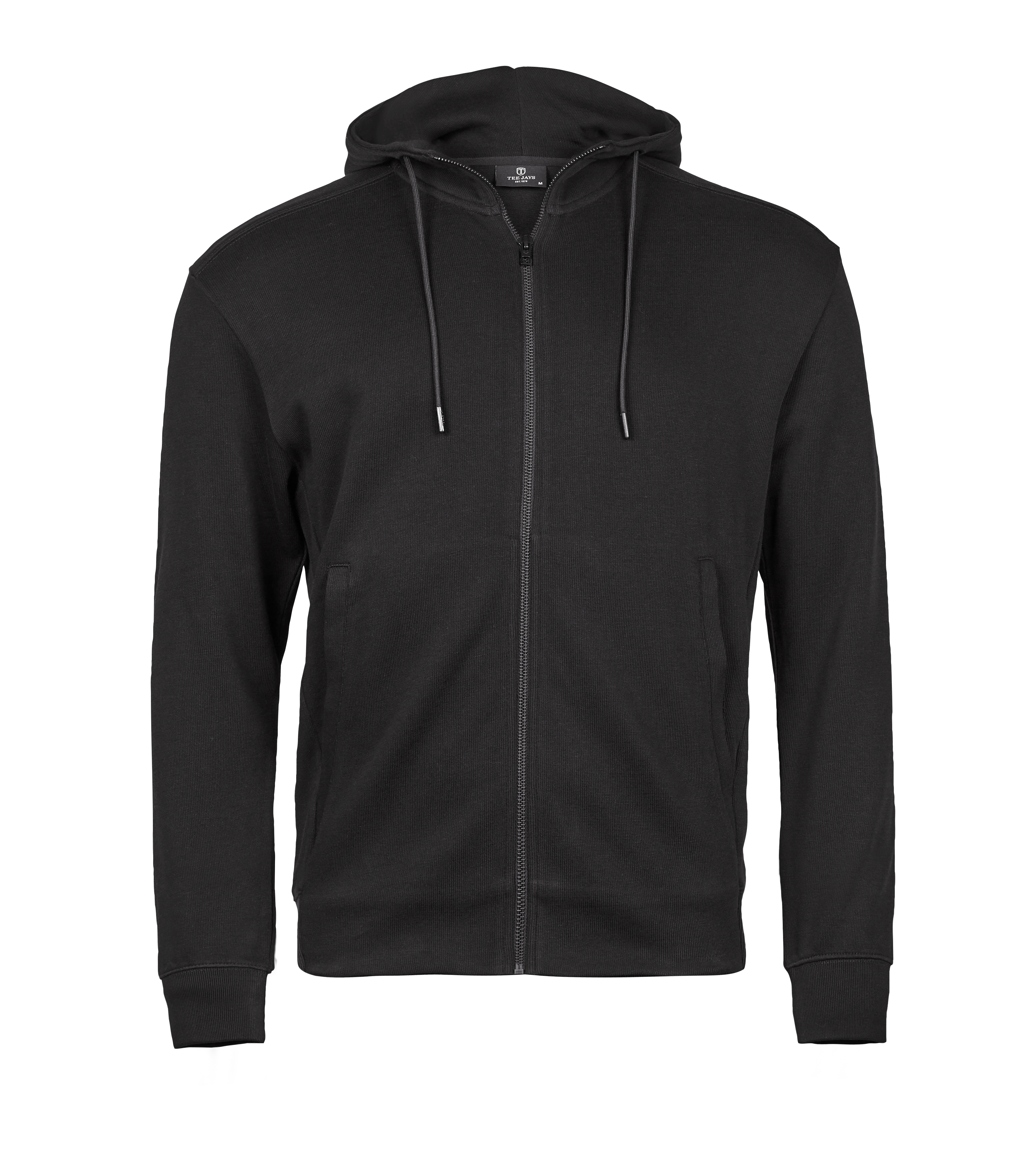 Sweatshirt – Ribbed Interlock Hooded Full Zip
