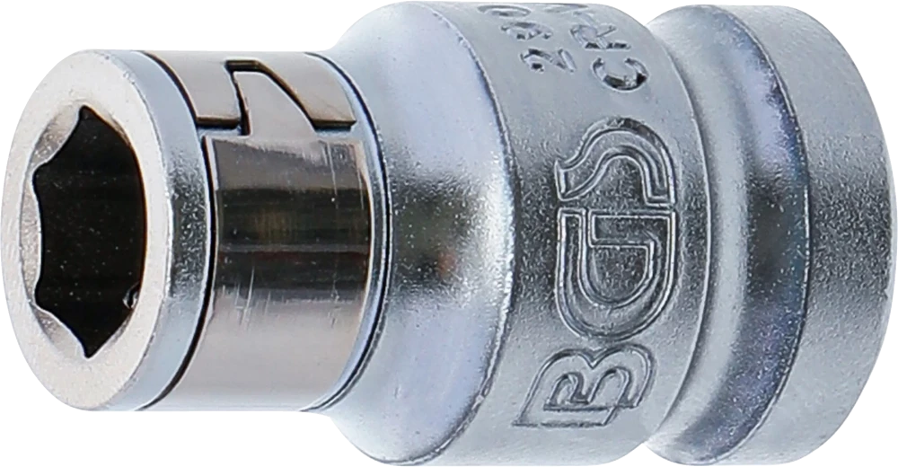 Bit-Adapter mit Haltekugel, Innenvierkant 12,5 mm (1/2"), Innensechskant 10 mm (3/8")