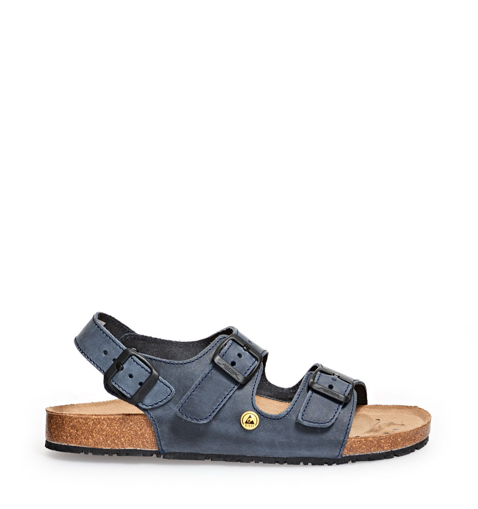 Abeba OB Berufssandale NATURE blau ESD 4096