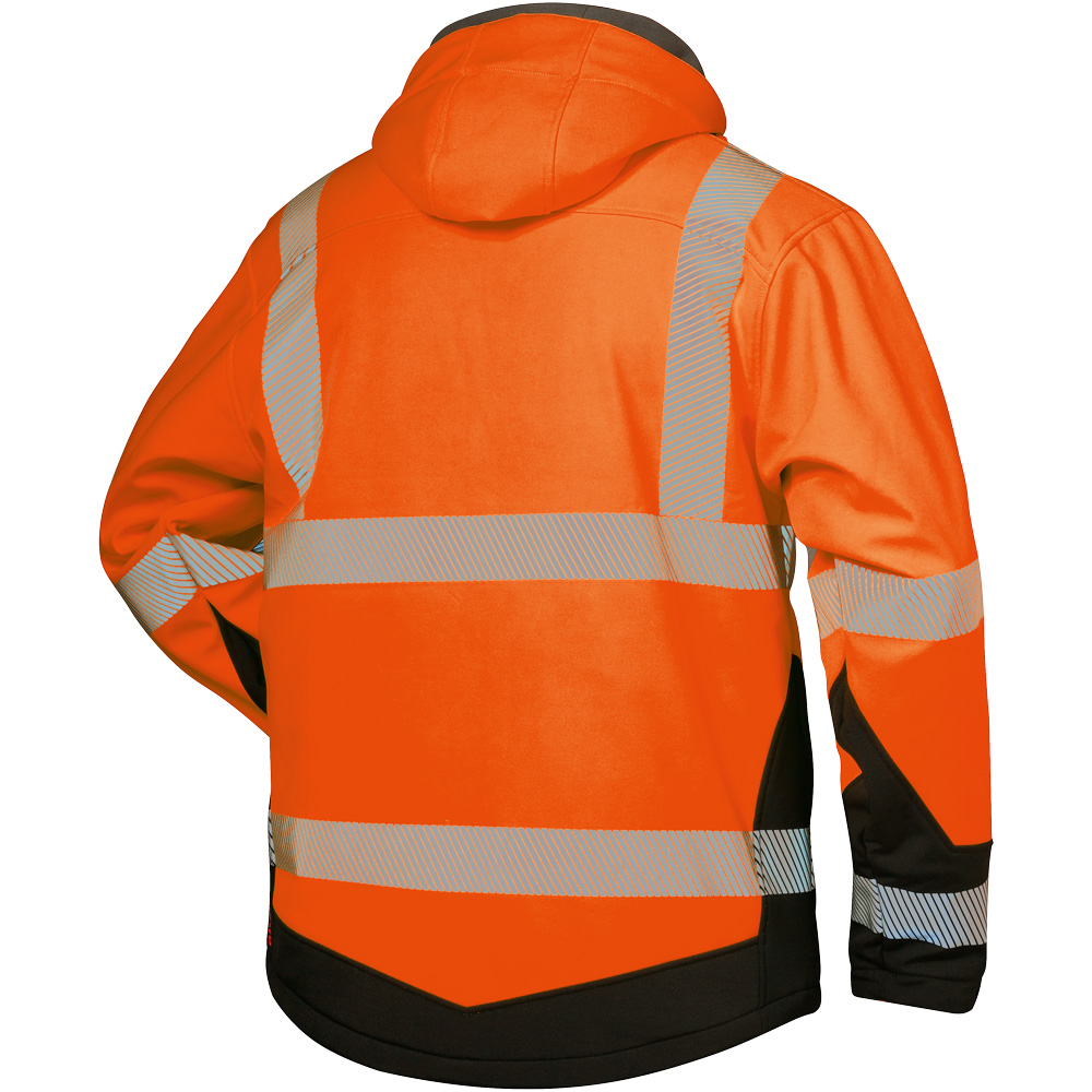 Wattierte Warnschutz-Softshelljacke Lukas