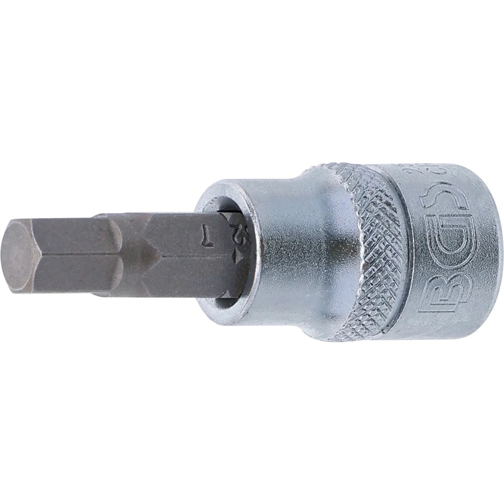 Bit-Einsatz, Antrieb Innenvierkant 10 mm (3/8"), Innensechskant 7 mm