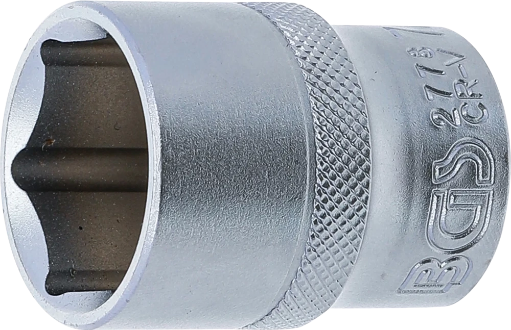 Steckschlüssel-Einsatz Sechskant, Antrieb Innenvierkant 12,5 mm (1/2"), SW 7/8"