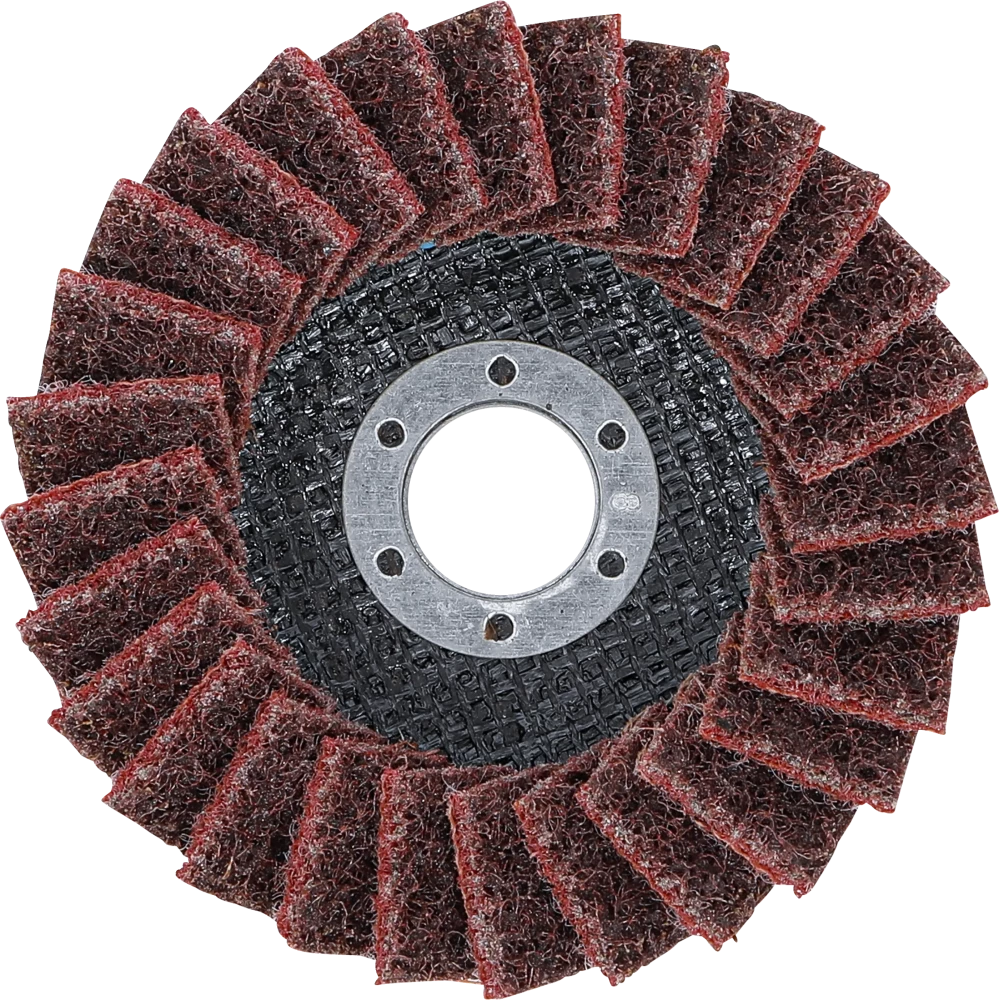 Fächer-Schleif-Scheibe, Vlies, Ø 115 mm, Körnung 120