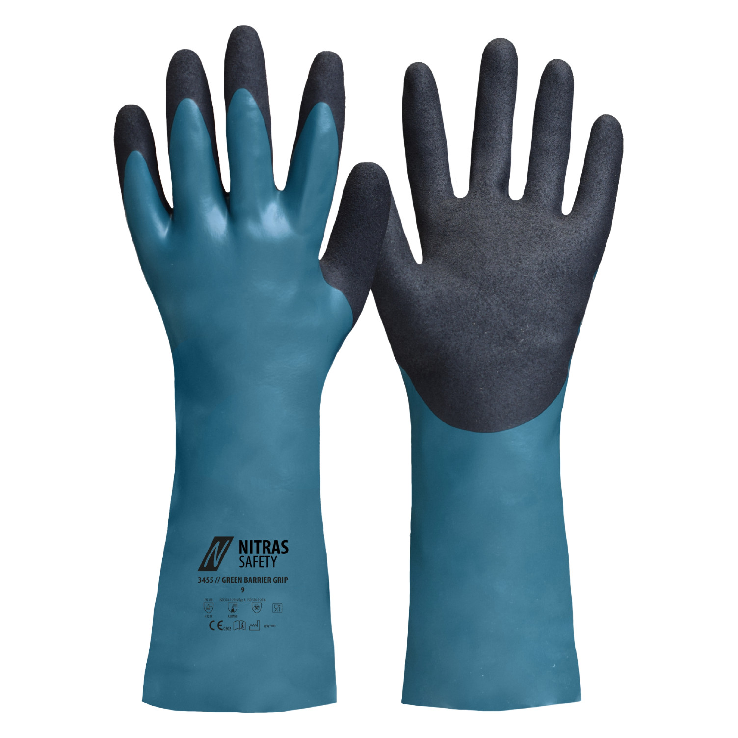 Handschuh GREEN BARRIER GRIP Chemikalienschutzhandschuhe